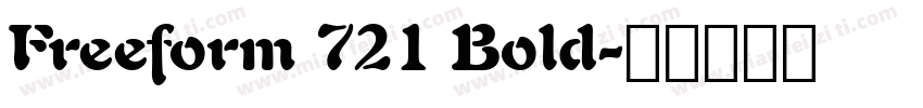 Freeform 721 Bold字体转换